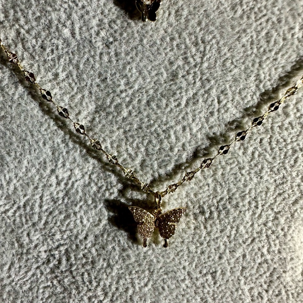Park Lane Gold Butterfly Necklace